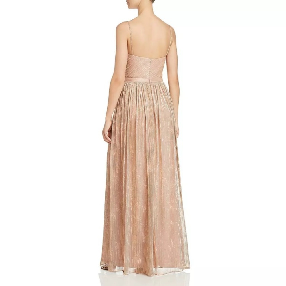 Laundry By Shelli Segal blush metallic gown/dress - Picture 2 of 2